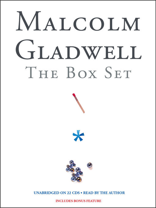 Title details for Malcolm Gladwell Box Set by Malcolm Gladwell - Available